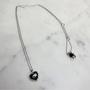 Ana Luisa Lev Small Silver Heart Necklace